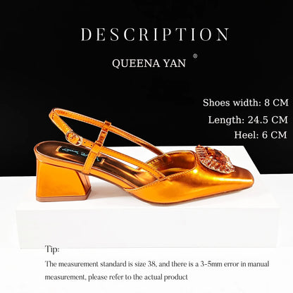 2025 Nigerian Banquet Shoes and Bag Set Fashion Ladies Matching Shoes and Bag High Heels Wedding Party Coffee Color