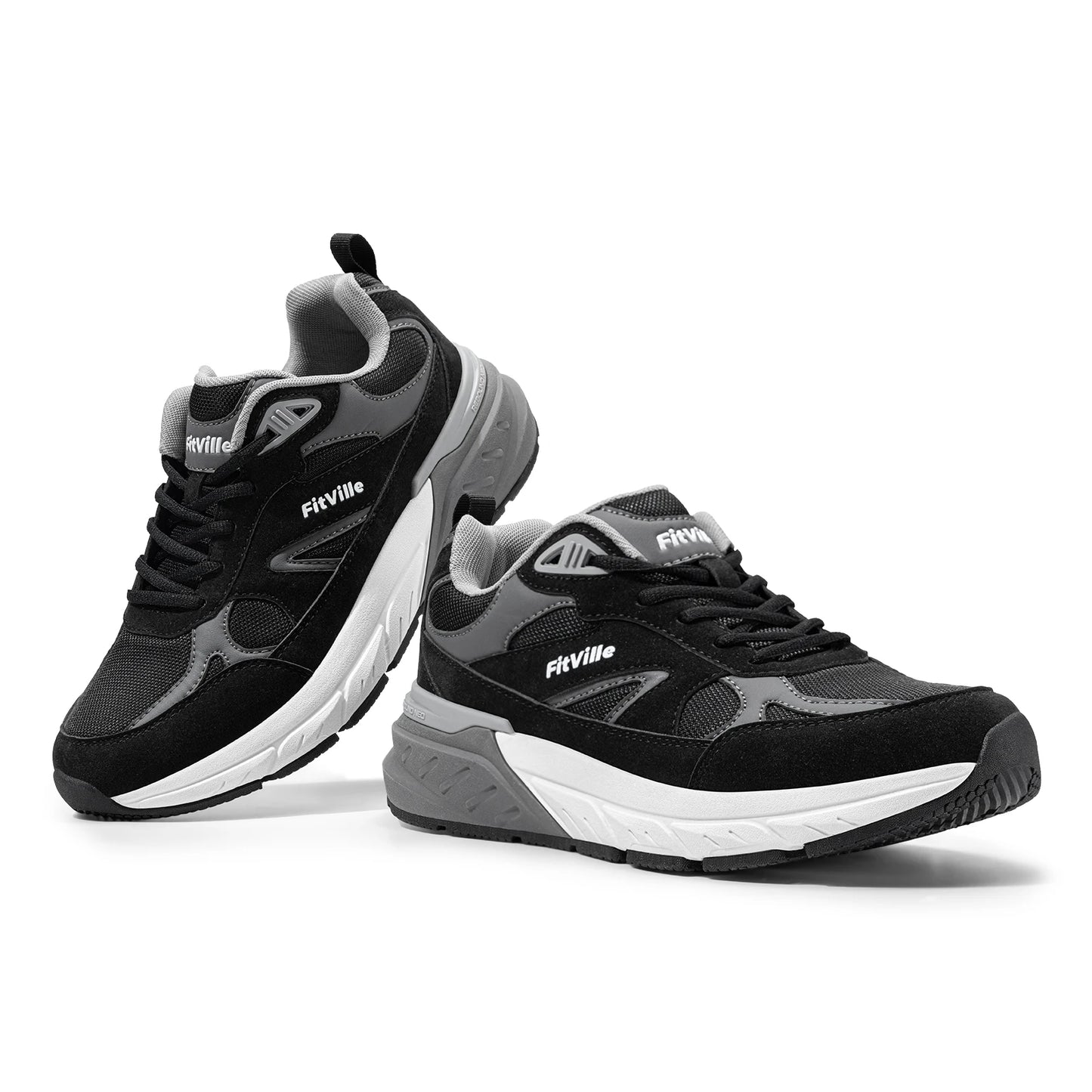 Newest Walking Shoes for Men Wide Width Sneakers with Arch Support for Flat Feet Heel Pain Relief Plantar Fasciitis