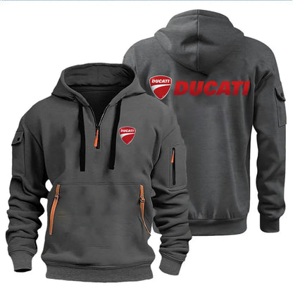 Men's Hooded Sweatshirt Spring Autumn Outdoor Sportswear Fashionable Casual Motorcycle Enthusiasts Clothing 2026