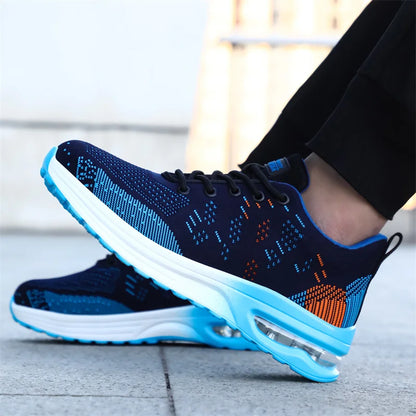 Breathable Men Work Safety Shoes Steel Toe Cap Air Cushion Working Boots Construction Indestructible Work Sneakers Men Shoes