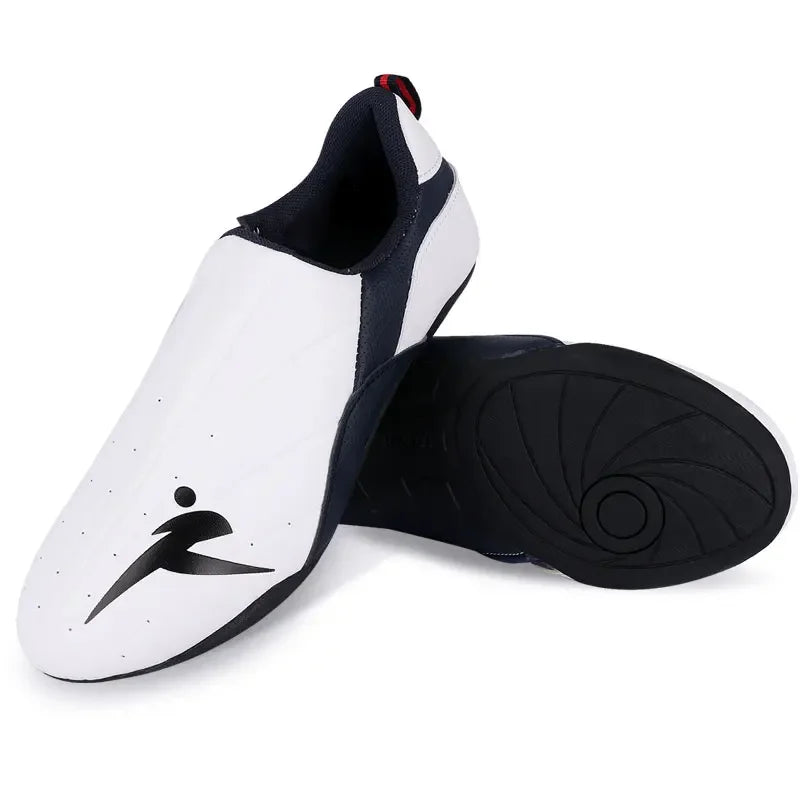 Adult Kids Wear-Resistant Taekwondo Shoes Karate Sneakers Thick Soft Sole Breathable Men Martial Arts Kung Fu Boxing Shoe