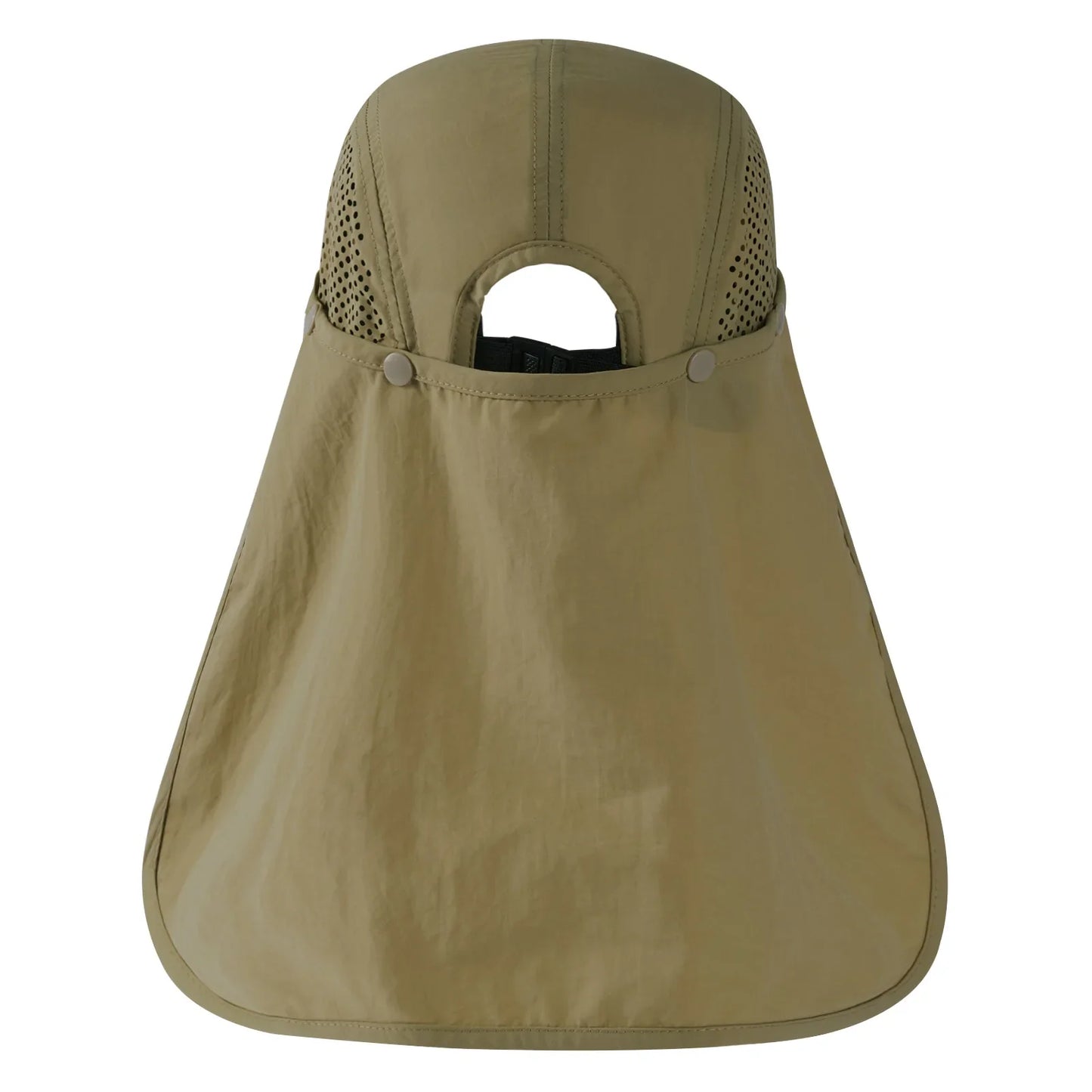 UPF 50+ Foldable Fishing Hat Baseball Cap with Removable Neck Flap Portable for Men Women Golf Hiking