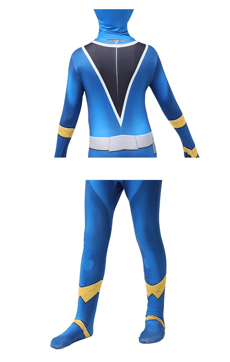 Anime Fancy Adult Kids Ranger Kishiryu Sentai Ryusoulger Cosplay Costume Jumpsuit Halloween Party Role Play Child Men Clothes