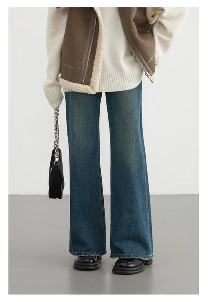 Women Jeans New High Waist Flare Denim Pants Micro Elastic Woman Trousers Horseshoe Pant Female Autumn Winter 2023