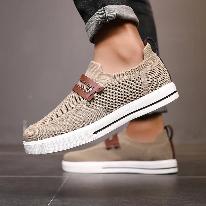 New Fashion Men Casual Shoes Lightweight Breathable Outdoor Walking Sports Shoes Driving Shoes Men Flat Canvas Shoes Large Size
