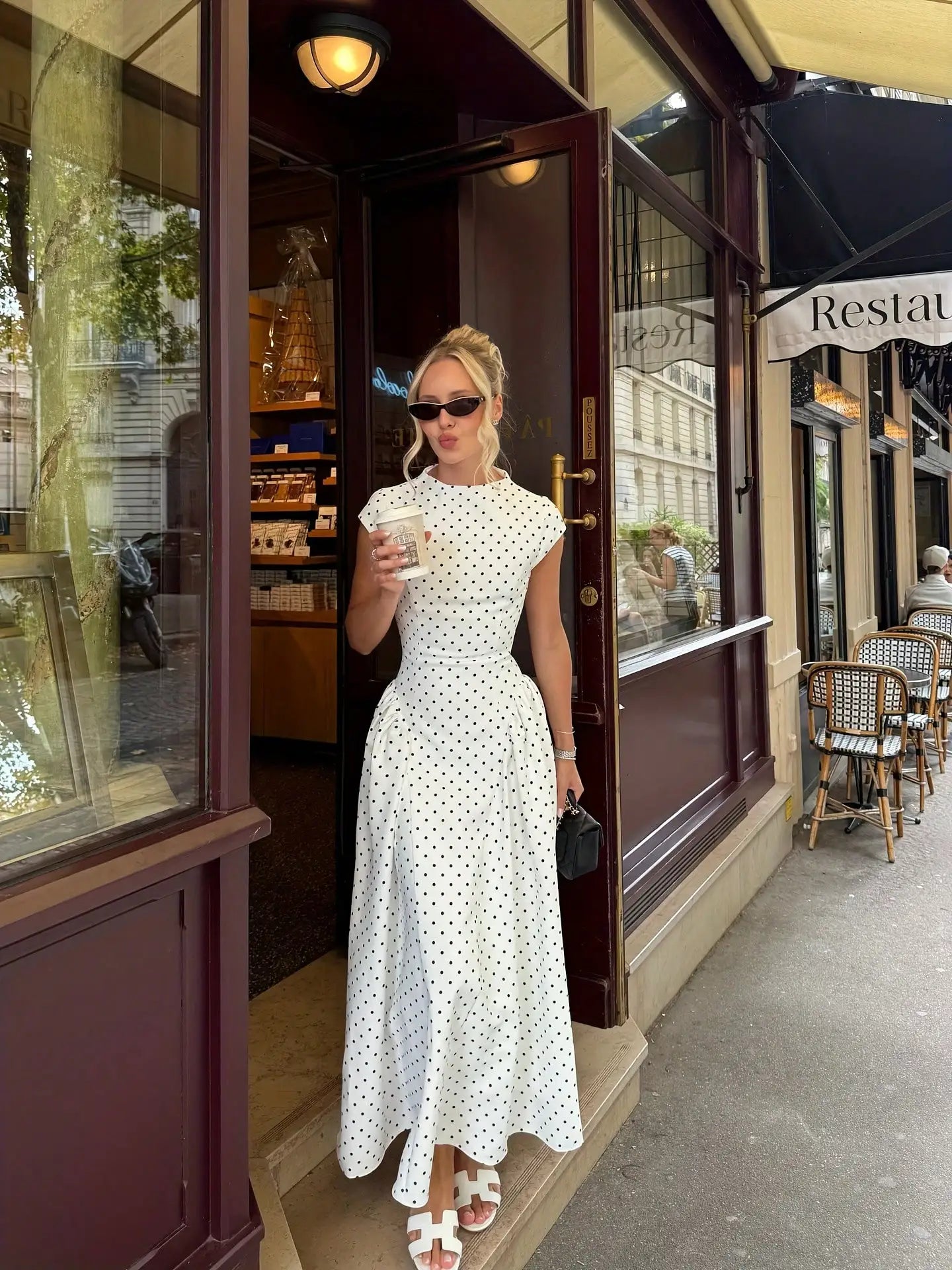 Women New Long Dresses Summer Elegant Upgraded Version Casual Polka Dots Party Dress Graceful Holiday Casual Slim Female Dresses