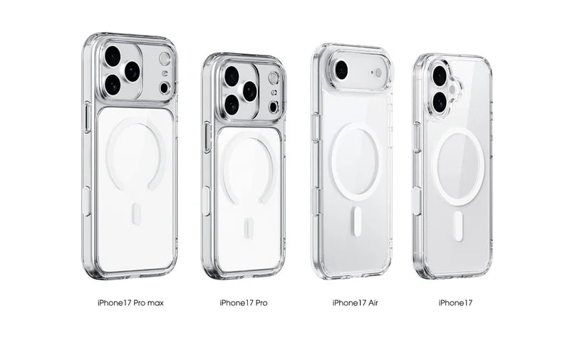 Touch Camera Button Original Clear for Magsafe Case For iPhone 17 Air 17Pro 17Pro Max Wireless Charge Shockproof Hard Cover
