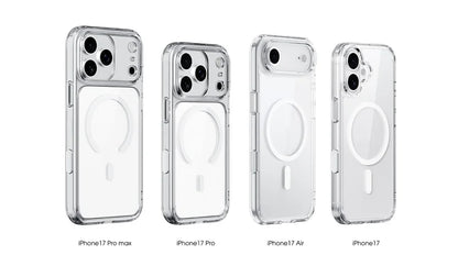Touch Camera Button Original Clear for Magsafe Case For iPhone 17 Air 17Pro 17Pro Max Wireless Charge Shockproof Hard Cover