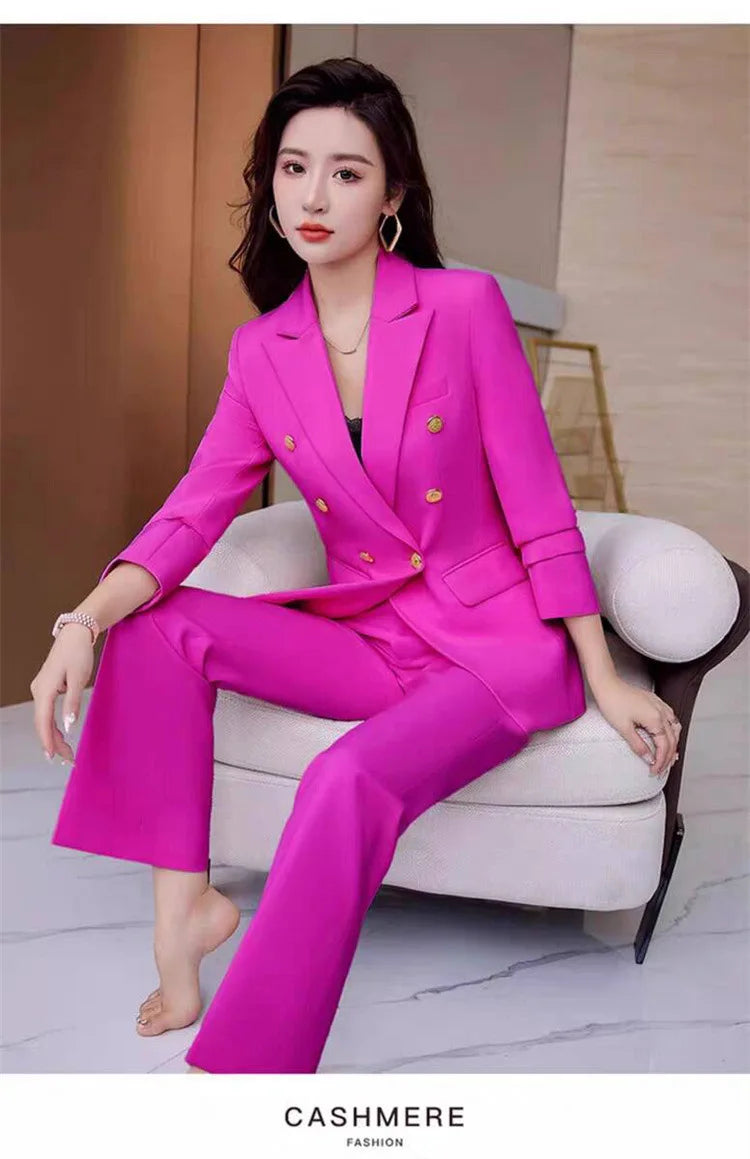New Advanced Design Women's Suit Jacket Korean Style Spring Autumn Professional White Collar Small Western Clothes