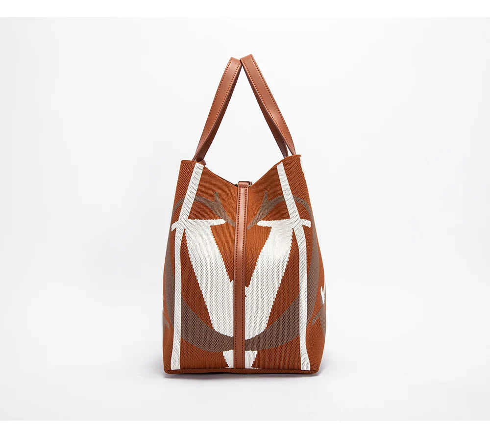 Multi-coloured Colour Retro Style Women's Large Capacity Handbags Multi-coloured Available Classic Multi-purpose Women's Handbag
