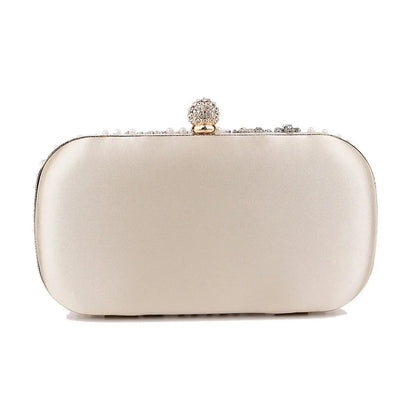 Satin Diamonds Party Hight Quality Women Day Clutch Diamonds Gift Wedding Evening Bags New Arrival Shoulder Chain Purse
