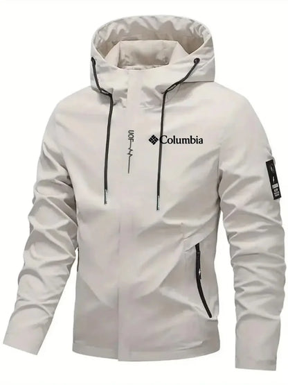 2026 Men's Waterproof Raincoat Hooded Lightweight Cycling Jacket Street Style Hiking Windproof Outdoor Leisure