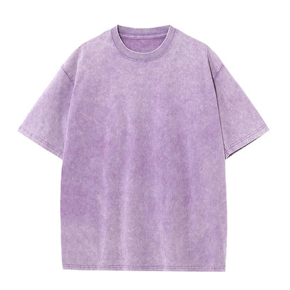100% Cotton T-shirt Custom Logo Street Trend Short Sleeve T-shirt Embroidery Design European American Size Tops Printing Pattern