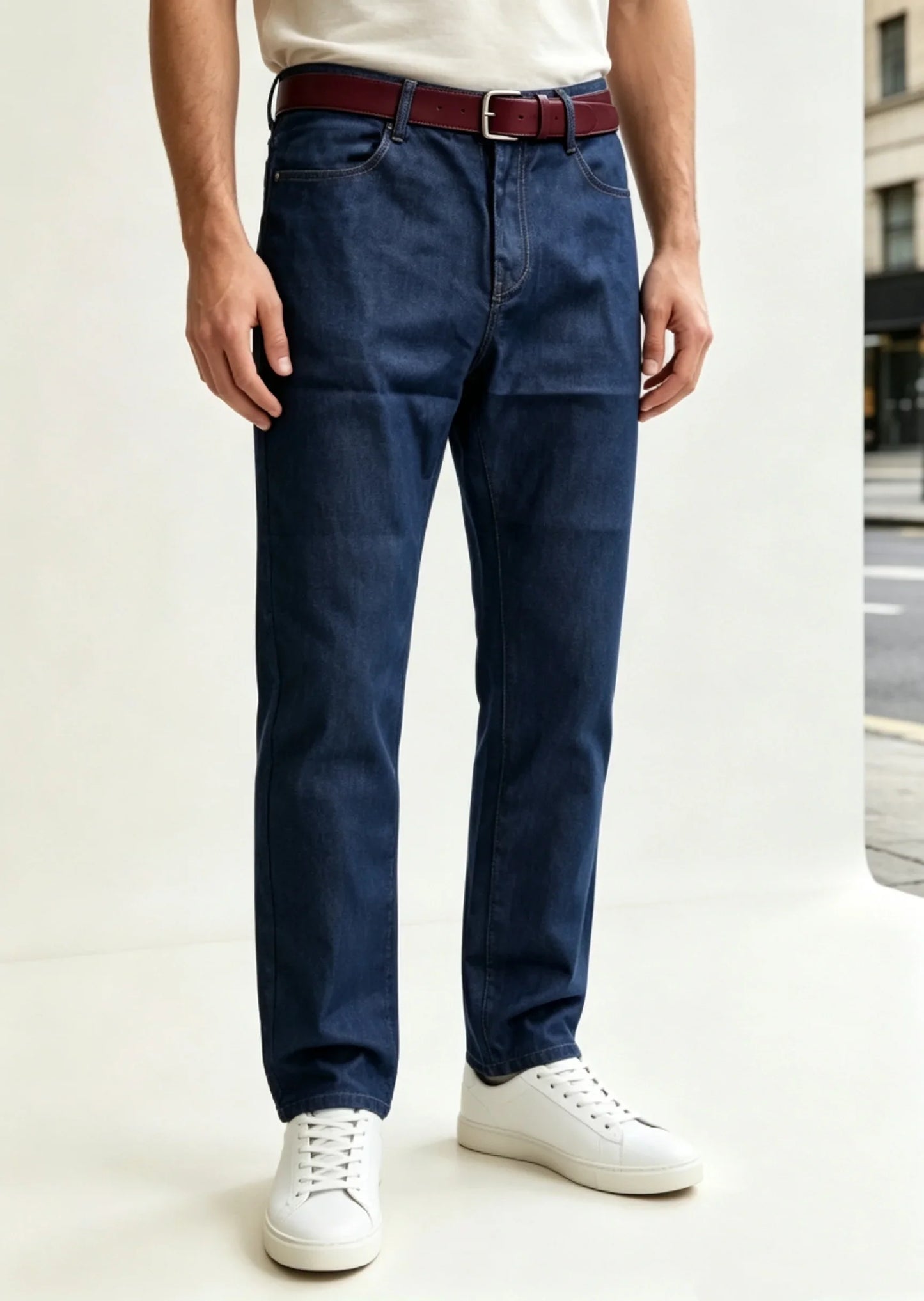 Men's Denim Pants Man Business Jeans for Man Straight Man Jeans Blue Black Jeans for Man Large Size Jeans for Man Male