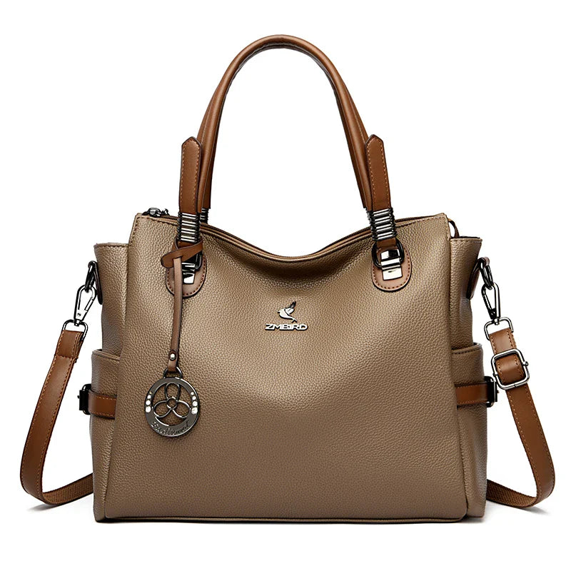 Real Women Soft Leather Shoulder Bags Luxury Women's Bag High Quality Ladies Handbag Fashion Female Messenger Bag Large Tote Sac
