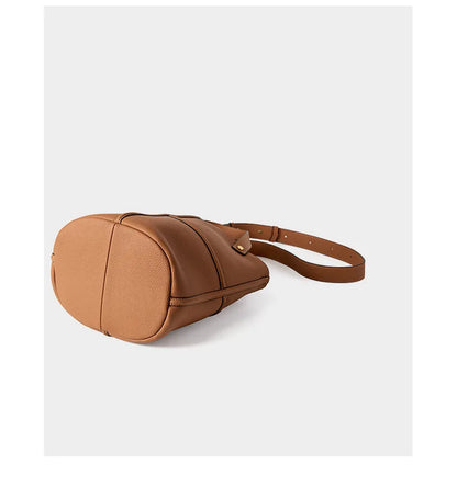 Women Bucket shoulder bag brand design Cowhide ladies handbags and purses genuine leather Tote Bags female messenger Bag Bolsas