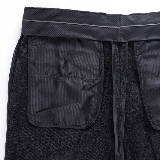 Hight Waist Wool Trousers Cashmere Suit Pant For Men Loose Striped  Classic Straight Formal Mens Dress Pants Business Size 42 44