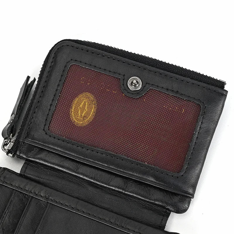 Portefeuille de luxe de marque de créateur pour homme, porte-cartes en cuir véritable souple, petit porte-monnaie pour pièces de monnaie et cartes de crédit, portefeuilles masculins à glisser dans les poches.
