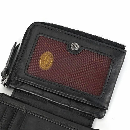 Portefeuille de luxe de marque de créateur pour homme, porte-cartes en cuir véritable souple, petit porte-monnaie pour pièces de monnaie et cartes de crédit, portefeuilles masculins à glisser dans les poches.
