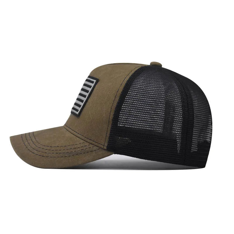 Fashion Cotton Men Women Tactical Fashion  Baseball Cap Usa American Flag Outdoor Unisex Hip Hop Hats For Runing