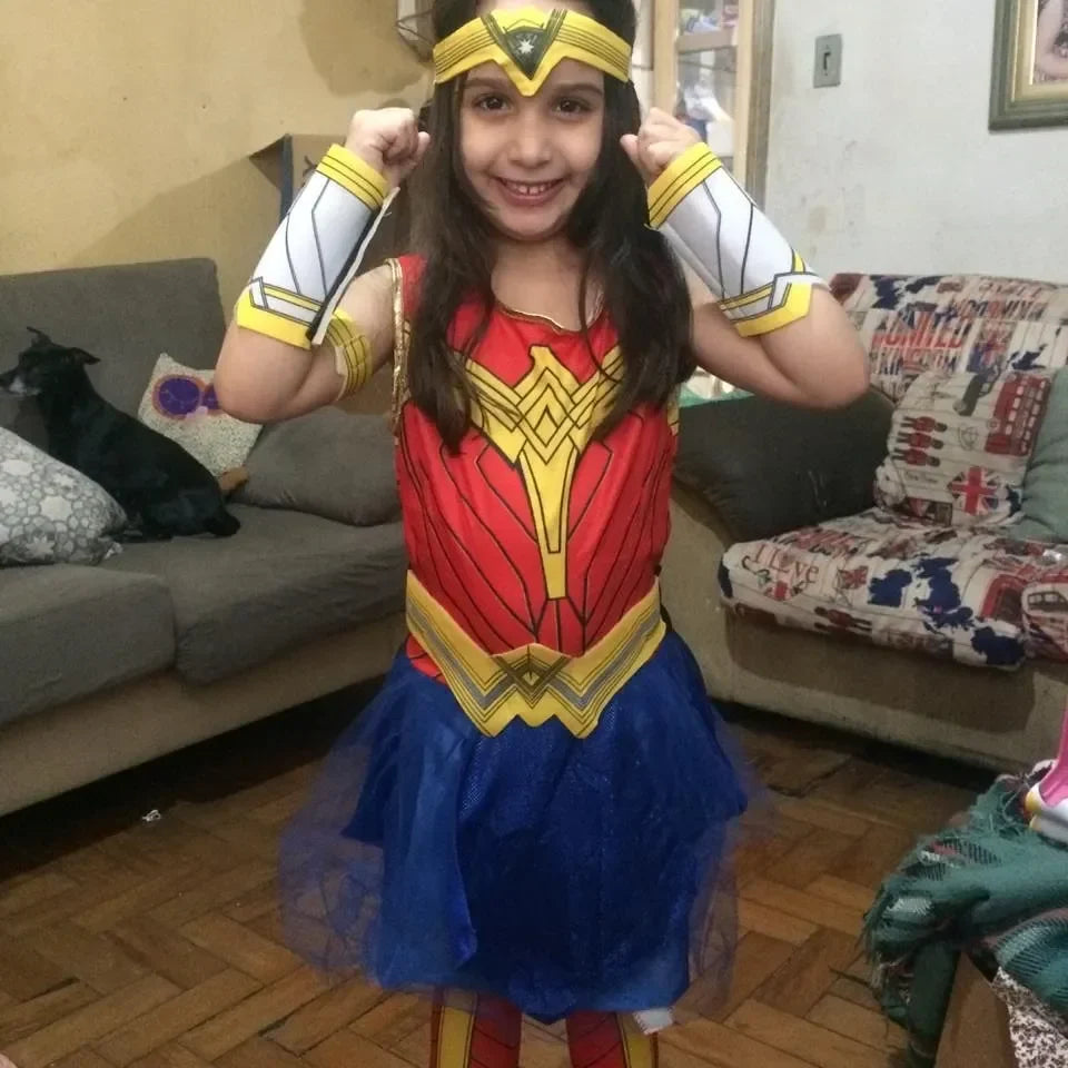 Anime Deluxe Dawn of Justice Wonder Woman Superhero Halloween Cosplay Fantasia Fancy Dress Costume Cosplay Costumes