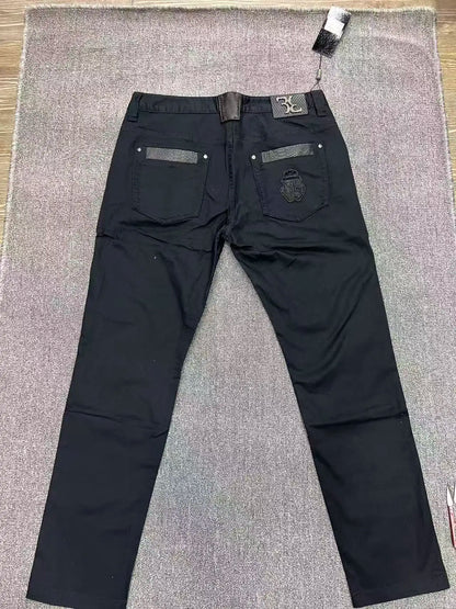 Jeans Men 2026 Spring Summer new fashion Embroidery comfortable elasticity outdoors Big size 34-42 Pants