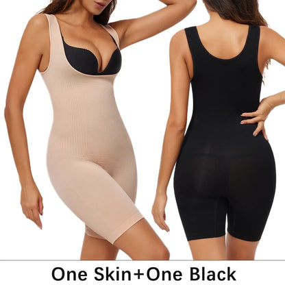 Women's One-Piece Tight Buttocks Control Lifting Shaping Shapewear Bodysuit Device High Waist Training Tight Fitting Clothing