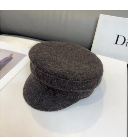 Brand Designer Baker Boy Caps New Arrival Winter Newsboy Caps Letter Flat Wool Caps