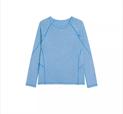 Unisex All-Season Outdoor Sports Long Sleeve Base Layer: Wool & Lyocell Blend, Breathable & Moisture-Wicking