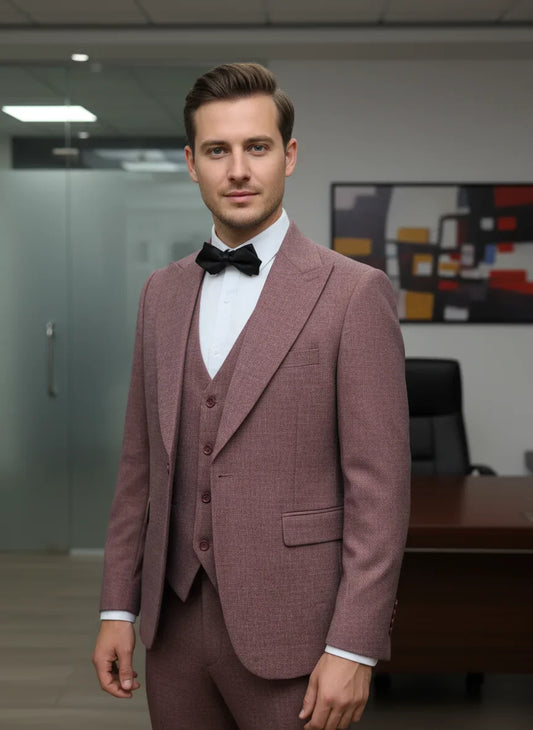 High Quality Male Groom Wedding Blazers Slim Fit Casual Evening Gown Business Office Maroon Men's Suits