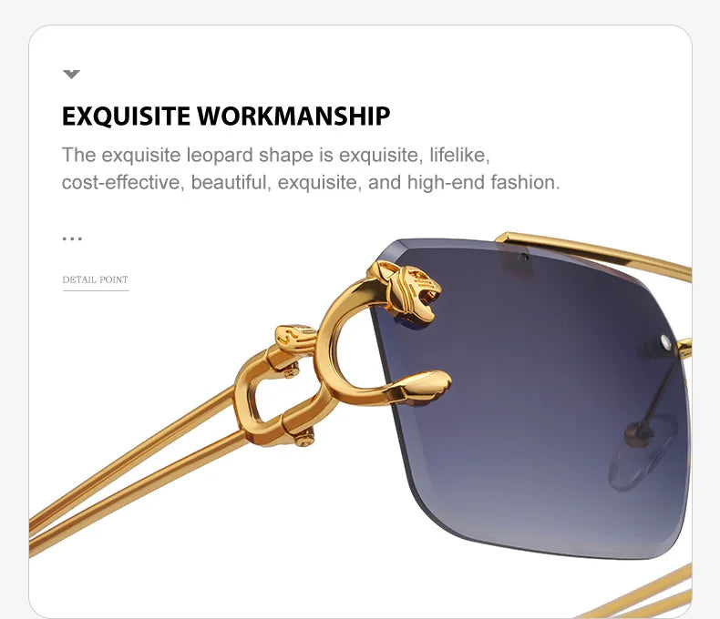 New Retro Rimless Sunglasses For Men Steampunk Sunglasses Women Punk Fashion Glasses Vintage Shades Gafas De Sol Sonnenbrill Sun