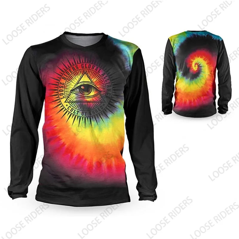 Mountain Bike Loose Rider Jersey Men's MTB Jersey Road Racing Bike Riding Shirt DH Motorcycle Clothing