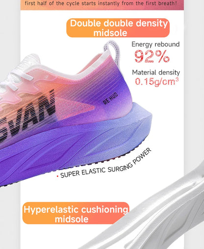 Carbon plate men marathon running shoes professional stable support shock absorption ultra light rebound sports shoes