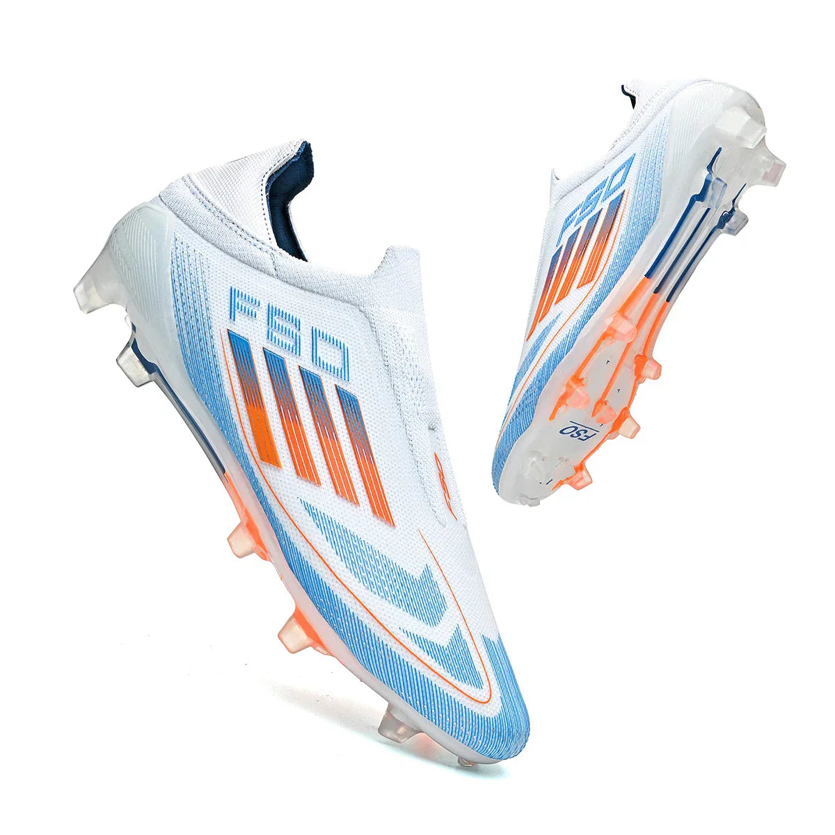 New Men Soccer Shoes Outdoor Sport Football Boots Training Boys Breathable Cleats Adult Long Spikes Non Slip Match Comfortable