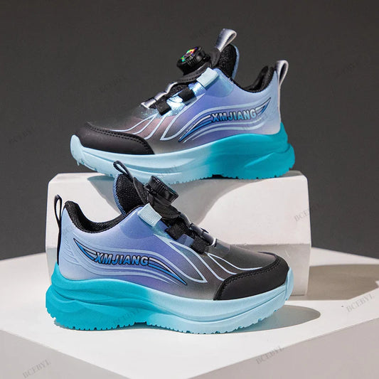 Hot Sale Summer Fashion New Soft Breathable Thick-soled Vulcanized Shoes Boys Kids Sports Basketball/Football Sneakers Size26-37