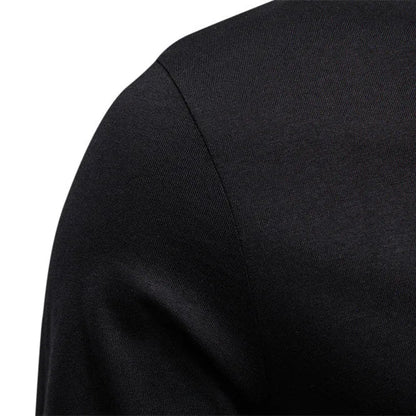 Casual men's plain breathable slim-fit round-neck long-sleeve T-shirt for spring and autumn sports
