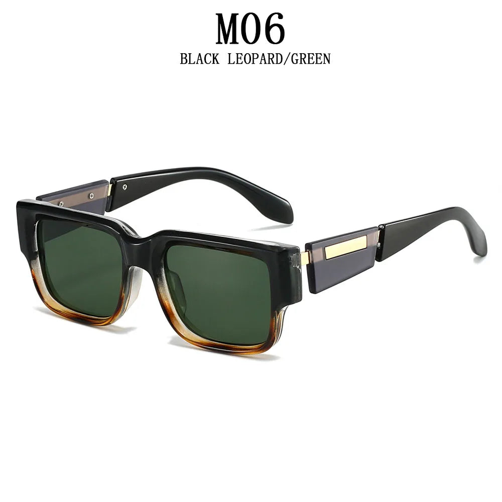 Retro Sunglasses Women Trendy Vintage Square Sunglass Men Fashion Glasses Shades Luxe Lunette Soleil Femme Gafas De Sol Hombre
