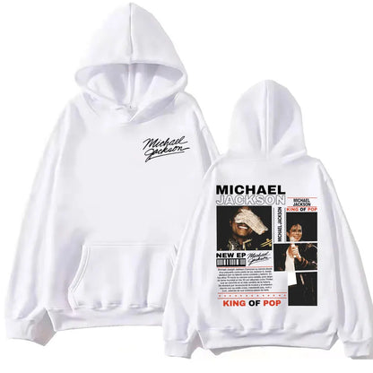 Rock Singer Michael Jackson Merch Hoodies Men Women Fashion Vintage Hooded Sweatshirts High Quality Fleece Oversized Pullovers