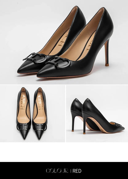 Women's High Heels Spring New Collection Simple Beige Business Women's Shoes