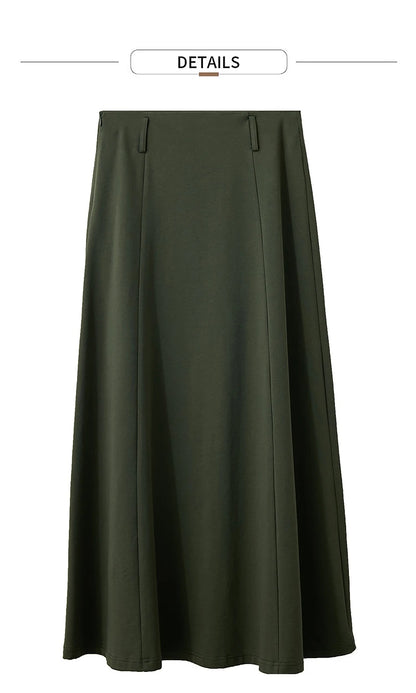 Minimalist Autumn Skirts For Women 2025 Fashion Large Round Knitted Cotton Skirts Commuting Vacation Loose Skirts 12523150