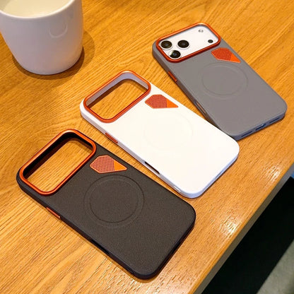 Iphone 17 Pro Máx Case ELVEV Magnetic Luxury PU Leather Heat Dissipation Protection Cover for iPhone 17, Air