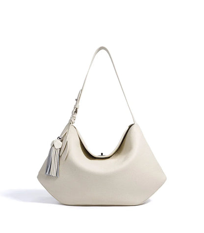 2026 Hot Top Grain Leather Spacious Tote Bag Fashionable Underarm Single Shoulder Crossbody Bag Women Chic Shopping Hobo Handbag