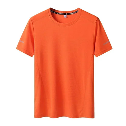 3pcs Summer Sport T-shirt for Men Plus Size 6XL/7XL Quick Dry Tees Oversized Round Neck Short Sleeve Fitness Running T-shirt