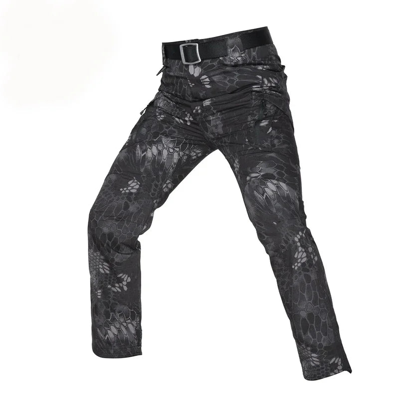 IX9 City Tactical Cargo Pants Men Hiking   Hunting Pants Cotton Many Pockets Stretch Flexible Man Trousers XXXL