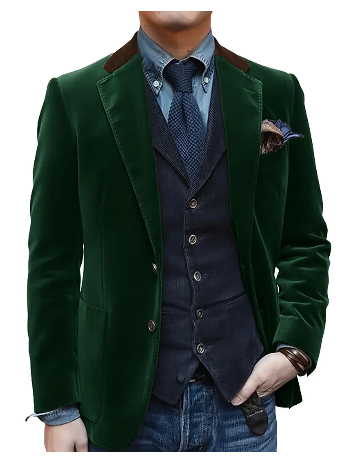 Vintage Red Velvet Suit Blazer For Men Elegant Casual Sports Jacket Man Jackets Mens Clothing Men's Male Coats