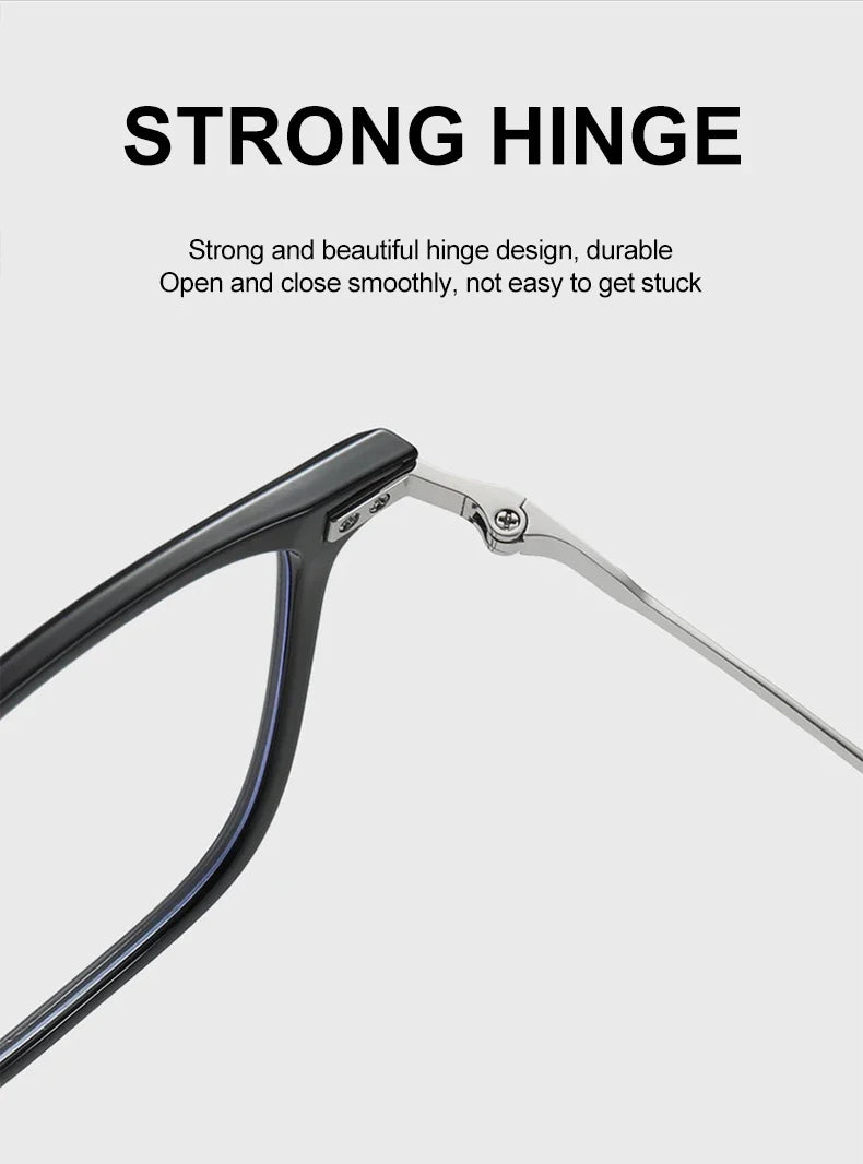 Simple Fashion Large Frame Geometric Square Glasses Can Be Customized Prescription Anti-blue Light Glasses Reading Glasses
