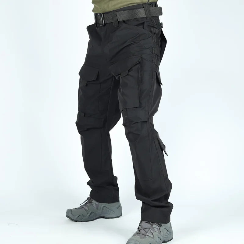 Outdoor Waterproof Work Pants Men Field Combat Tactical Trousers Spring Autumn Wear-Resistant Multi-pocket Training Cargo Pants