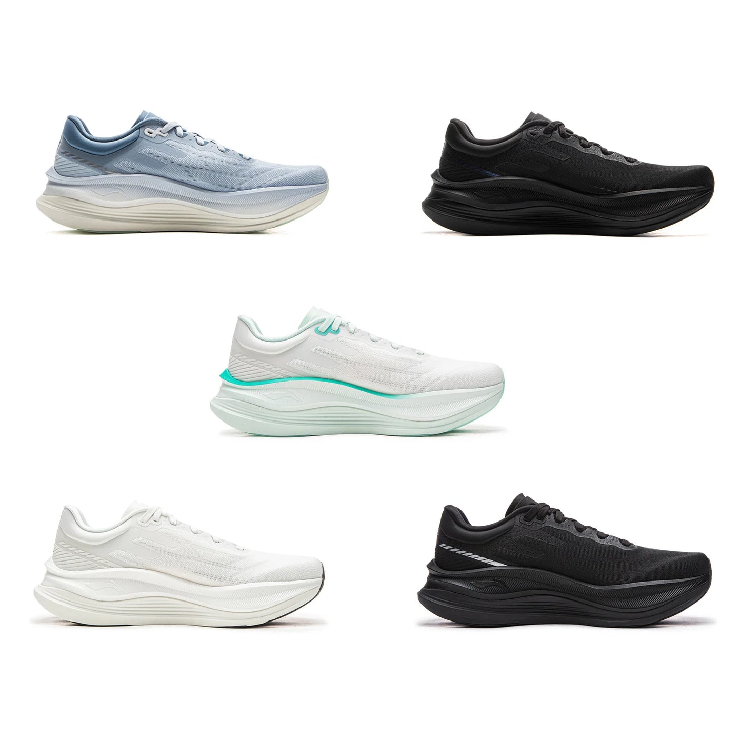 Men's YUEYING 5 PRO Optimized Cushion Running Shoes with Wide Toe Box SUPER BOOM LiNing Sneakers ARHV013 ARHW001