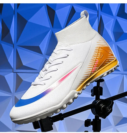 New Men Football Boots Match Outdoor Long Spikes Soccer Shoes Cleats Comfortable Training Sport Adult Breathable Boys Non Slip