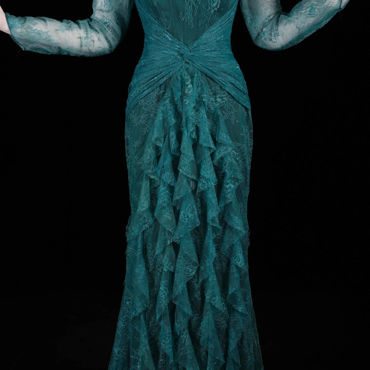 Said Luxury Blue Lace Evening Dress Saudi Arabia Elegant Off Shoulder Wedding Guest Gowns Formal Party Dress SF519 Custom